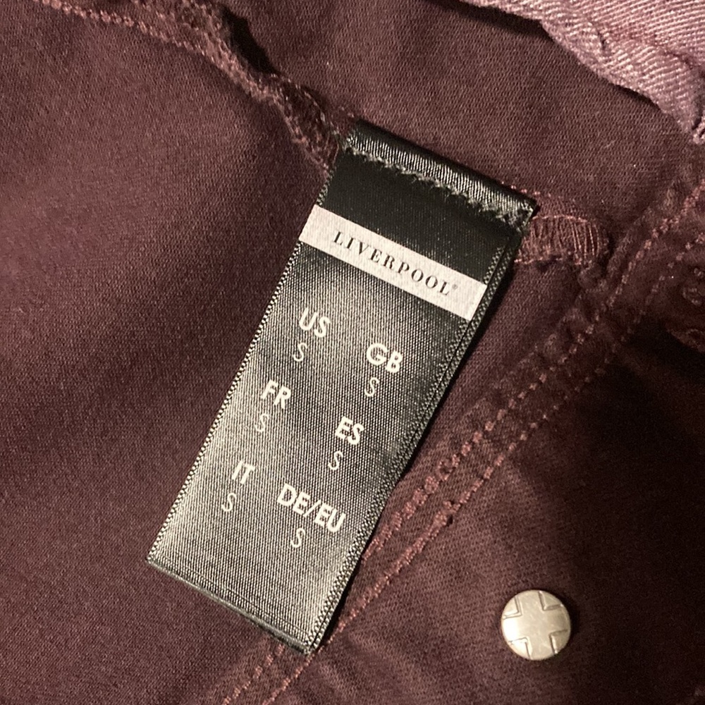 Liverpool Dark purple denim jacket S - Picture 7 of 11